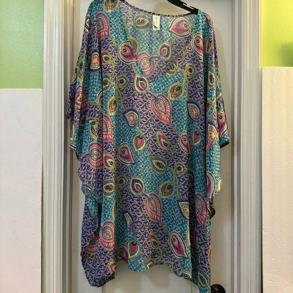 Kim Rogers Short Sleeve Blouse Size S/M - Picture 1 of 7